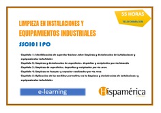 SSCI011PO - LIMPIEZA EN INSTALACIONES Y EQUIPAMIENTOS INDUSTRIALES